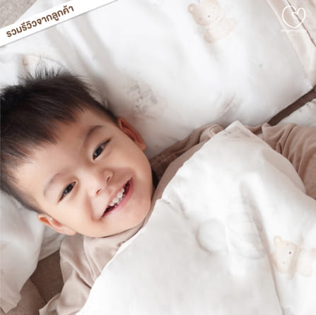 ปลอกหมอน MAMAMO ผ้า TENCEL ลาย TWINKLE TEDDY ขนาด 30X50 CM. เกรดพรีเมียม ผ้านุ่มสบาย หายใจผ่านได้ พร้อมส่ง_7
