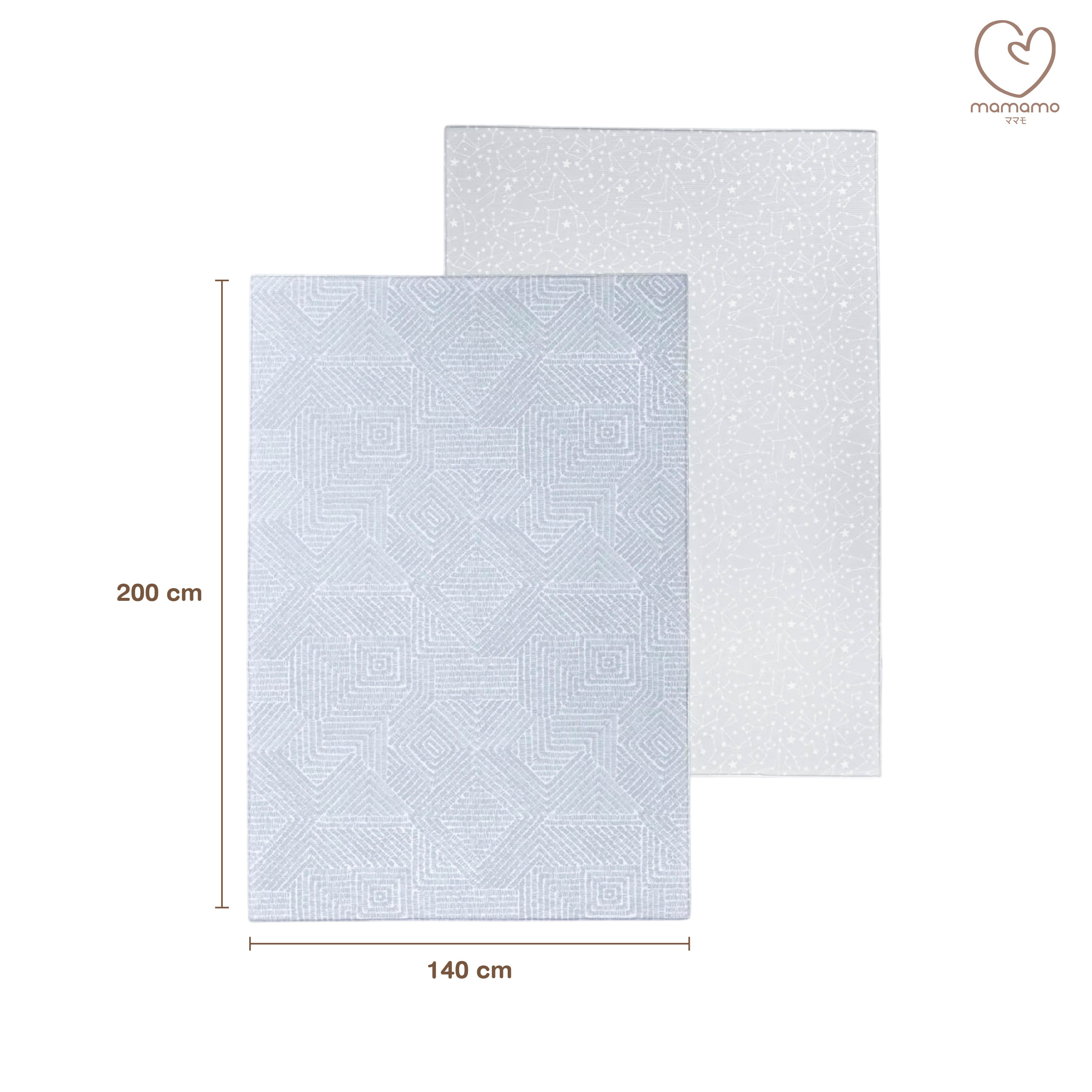 แผ่นรองคลาน PU ม้วน MAMAMO ลาย BEIGE STARLIGHT หนา 1.5 CM. ขนาด 140X200 CM._0
