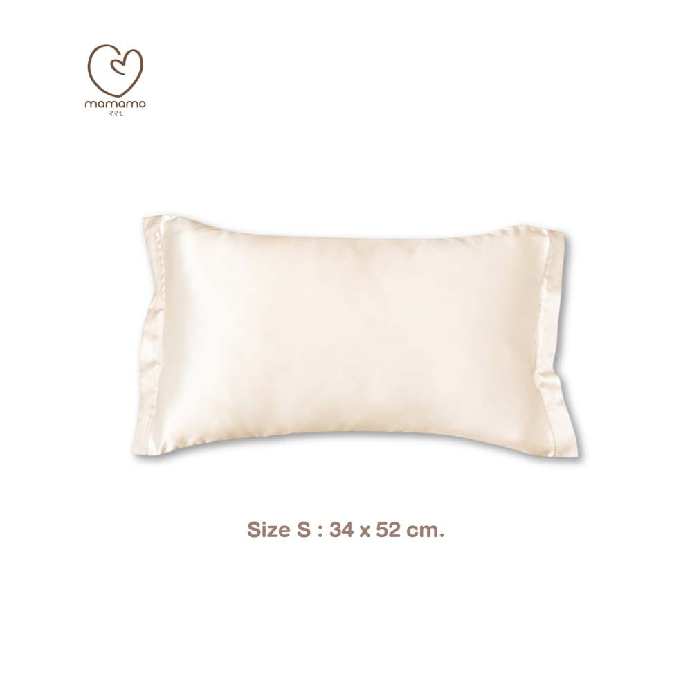 ปลอกหมอนผ้า TENCEL MAMAMO ไซส์ S ขนาด 34X52 ซม. สี VANILLA CREAM_0