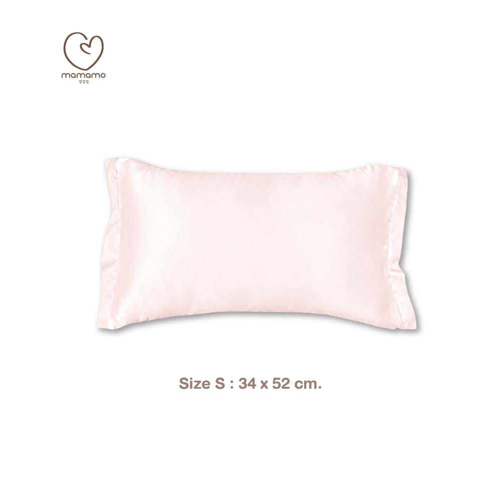ปลอกหมอนผ้า TENCEL MAMAMO ไซส์ S ขนาด 34X52 ซม. สี MILKY PINK_0