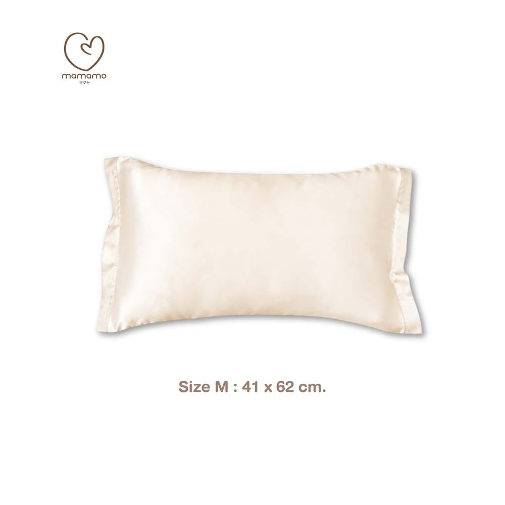 ปลอกหมอนผ้า TENCEL MAMAMO ไซส์ M ขนาด 41X62 ซม. สี VANILLA CREAM_0