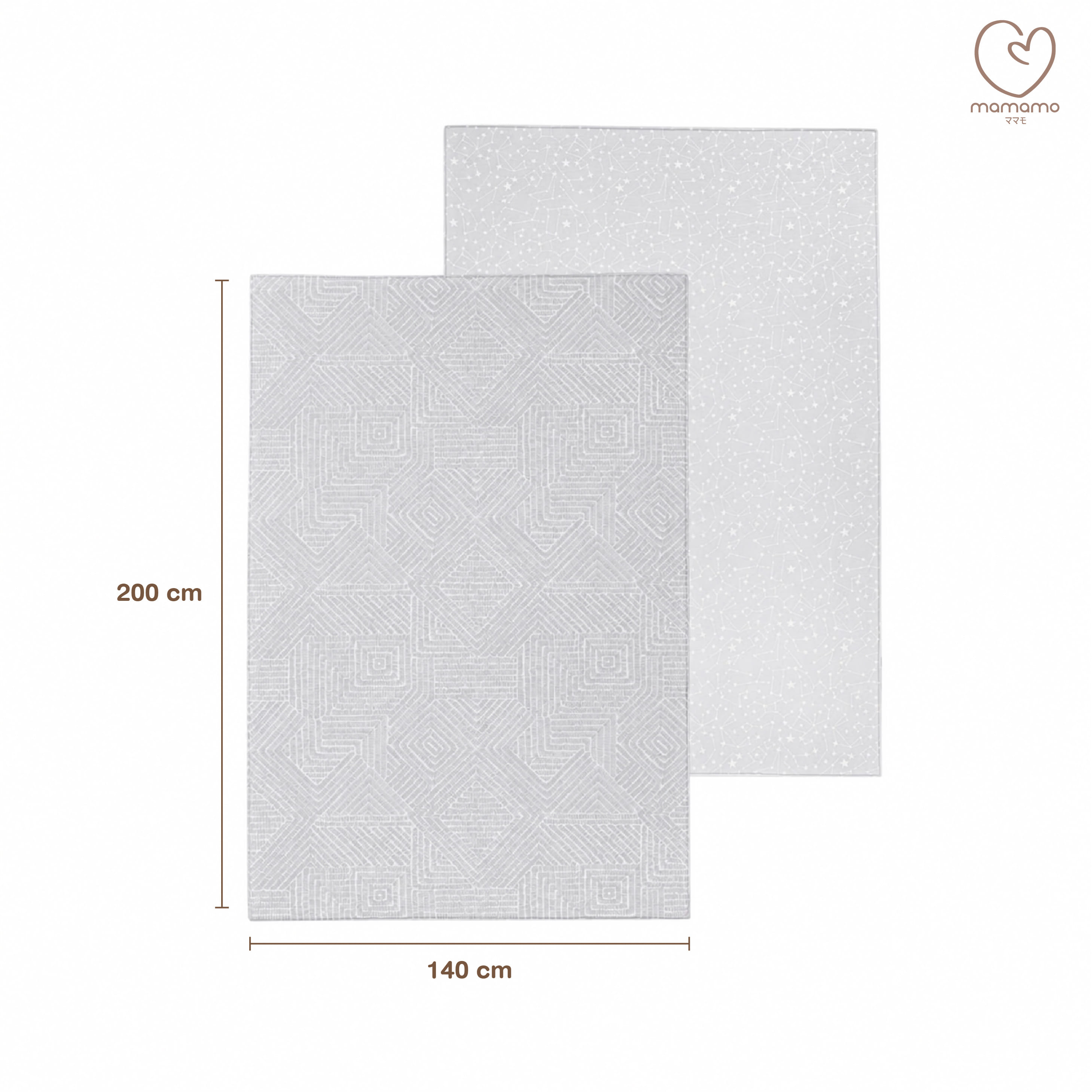 แผ่นรองคลาน PU ม้วน MAMAMO ลาย BEIGE STARLIGHT หนา 1.5 CM. ขนาด 140X200 CM._0