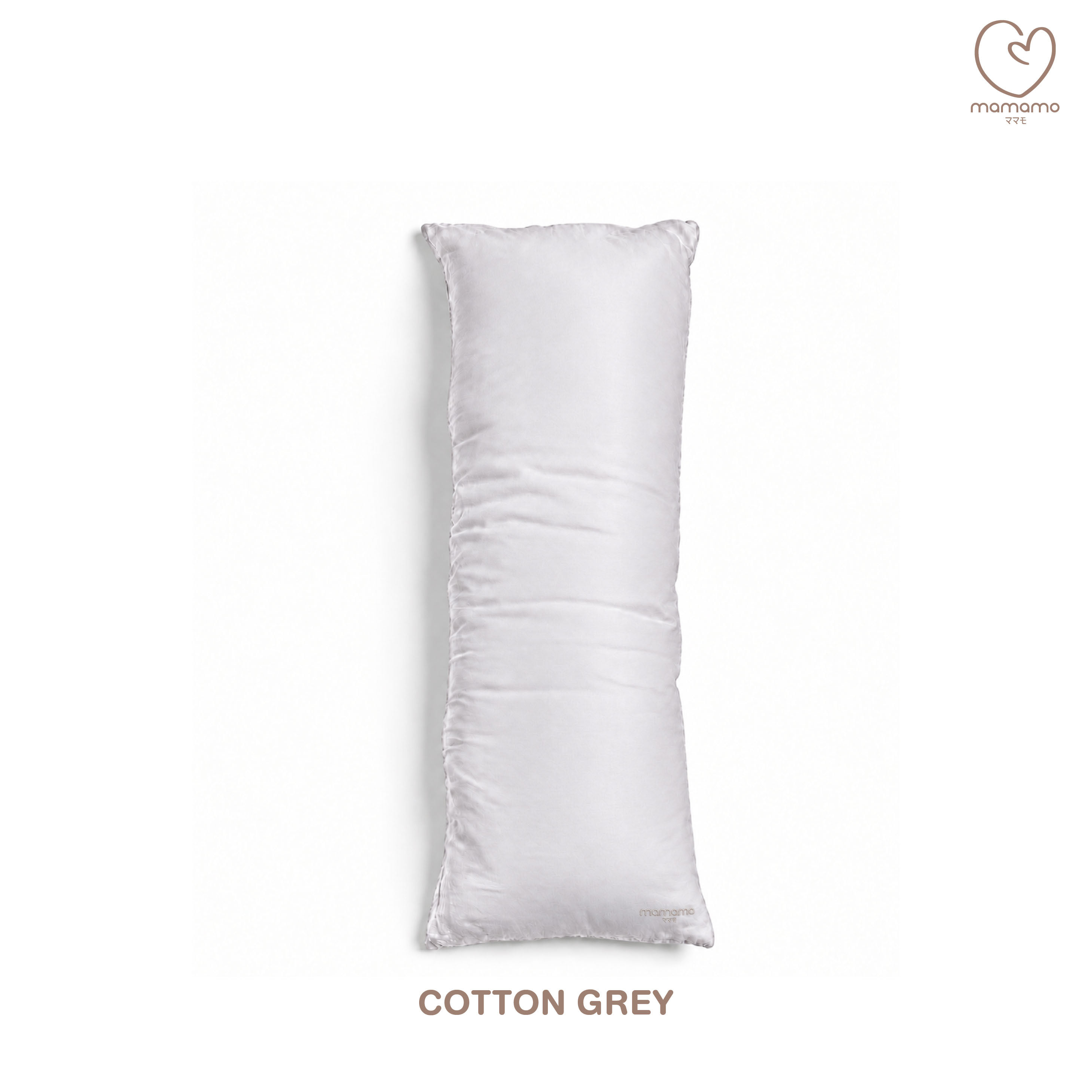 หมอนข้างเด็ก TENCEL พร้อมปลอกหมอน MAMAMO 25X70 ซม. สี COTTON GREY_0