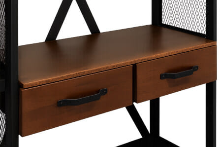 ตู้เสื้อผ้า THE WILD FURNITURE รุ่น LOBO 160*45*200 ซม. สีไม้สัก/ดำ_2