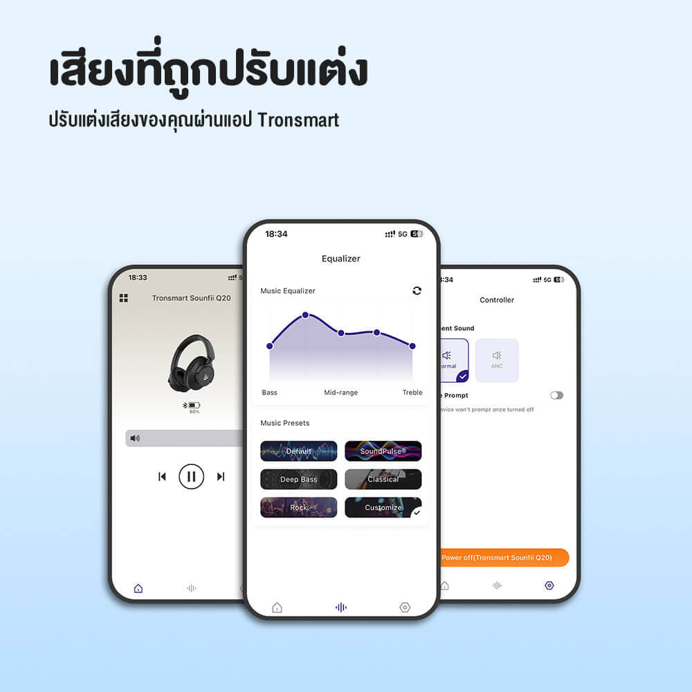 หูฟังไร้สาย TRONSMART SOUNFII Q20 - สีขาว_9