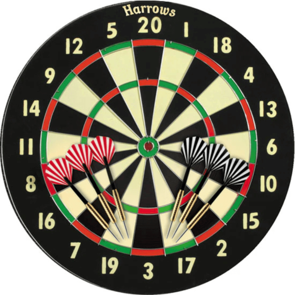 กระดานปาเป้า HARROWS FAMILY DART GAME - DARTBOARD & 6 DARTSN 18