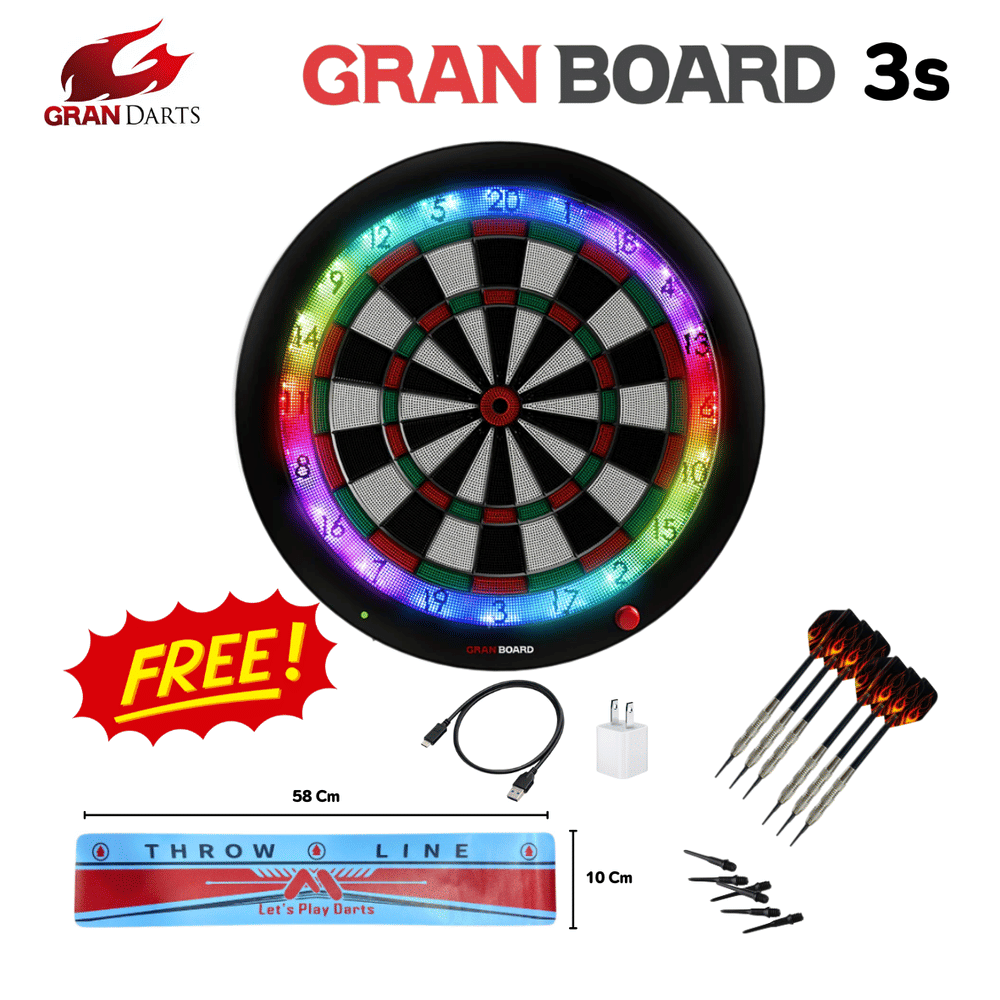 กระดานปาเป้าออนไลน์ GRANBOARD 3S DART BOARD เขียว/แดง