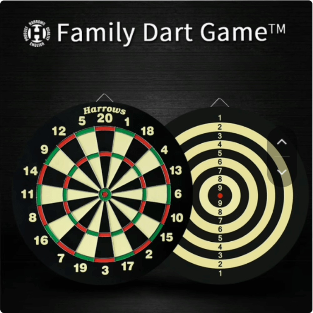 กระดานปาเป้า HARROWS FAMILY DART GAME - DARTBOARD & 6 DARTSN 18
