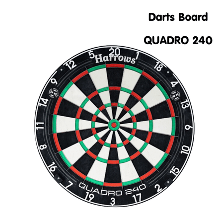 กระดานปาเป้า HARROWS QUADRO 240 DARTBOARD X4 18