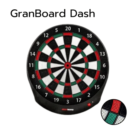 กระดานปาเป้าออนไลน์ GRANBOARD DASH DART BOARD แดง/เขียว_2