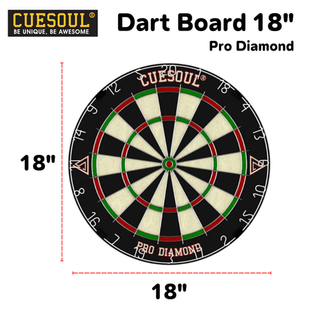 กระดานปาเป้า CUESOUL DARTBOARD รุ่น PRO DIAMOND 18