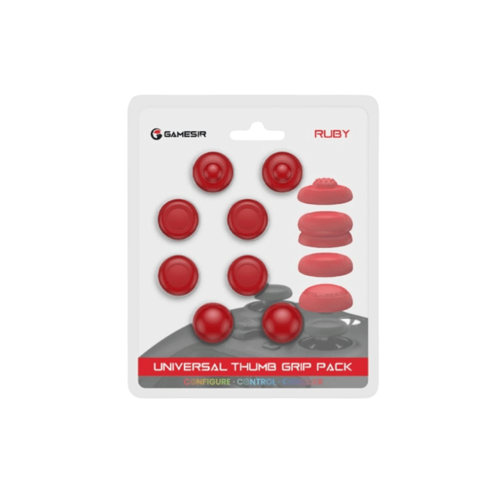 ปุ่มยางเสริมจอยสติ๊ก GAMESIR UNIVERSAL THUMB GRIP CAPS - แดง_0