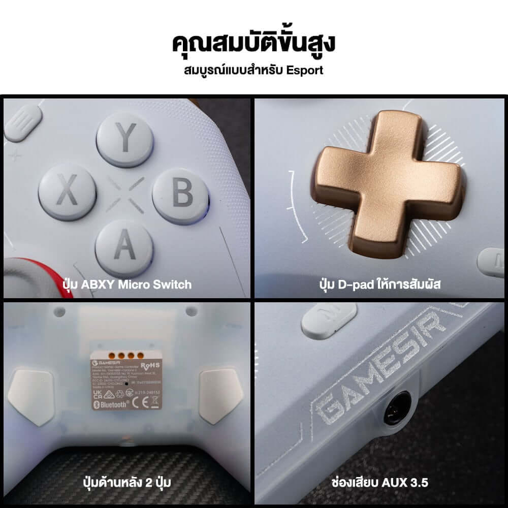จอยเกมไร้สาย GAMESIR CYCLONE 2 - SHADOW BLACK