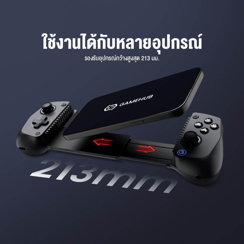 จอยเกมไร้สาย GAMESIR X5S TRI-MODE- สีดำ