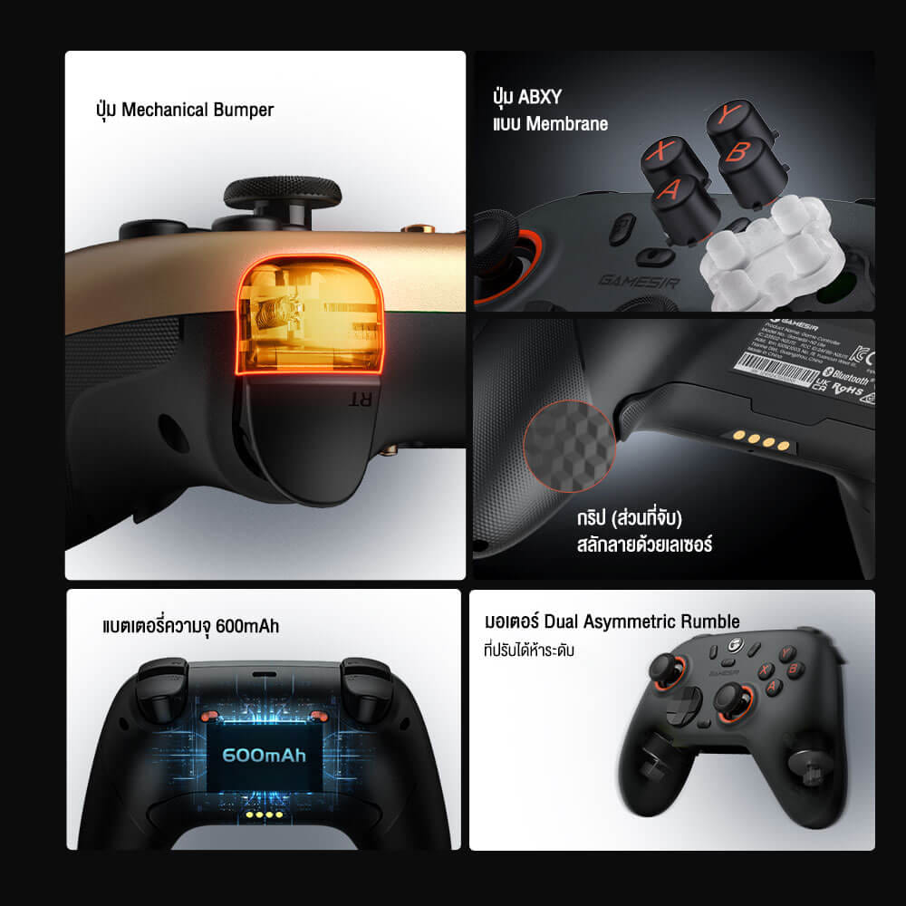 จอยเกมไร้สาย GAMESIR NOVA 2 LITE - MIDNIGHT GRAY_6