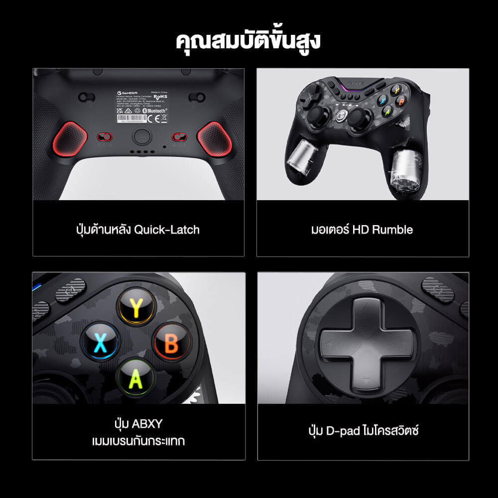 จอยเกมไร้สาย GAMESIR TARANTULA PRO - สีดำ
