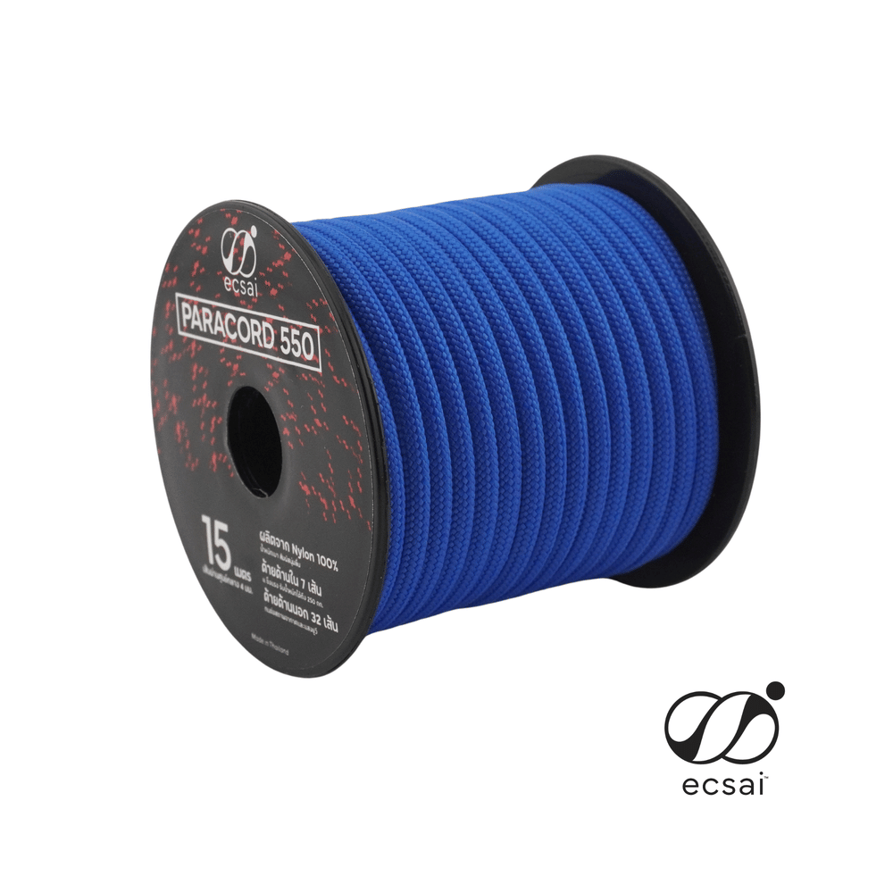 เชือกพาราคอด 550 ECSAI ขนาด 4 มม. ยาว 15 ม. สีน้ำเงิน
