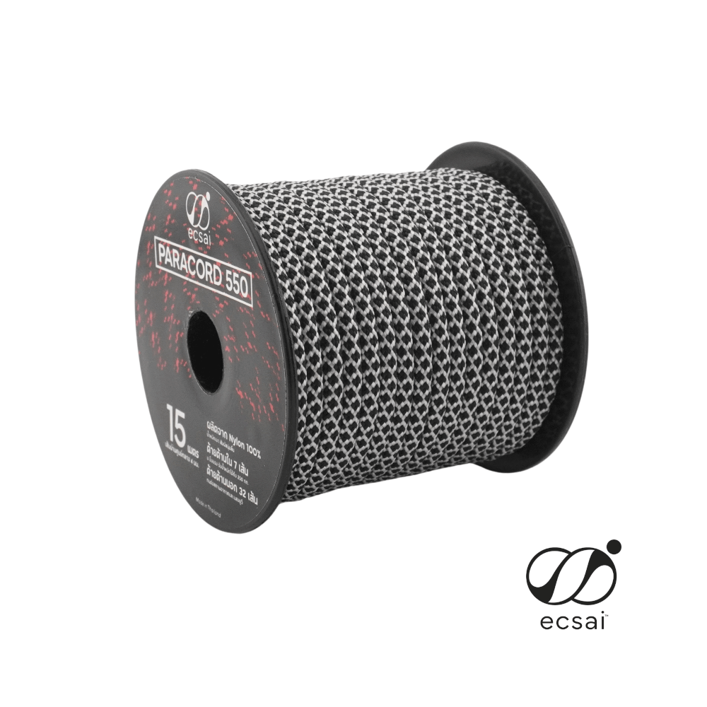 เชือกพาราคอด 550 ECSAI ขนาด 4 มม. ยาว 15 ม. สี BLACK PEARL