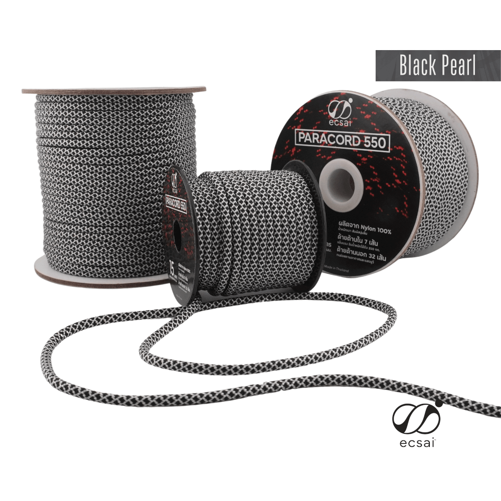 เชือกพาราคอด 550 ECSAI ขนาด 4 มม. ยาว 15 ม. สี BLACK PEARL