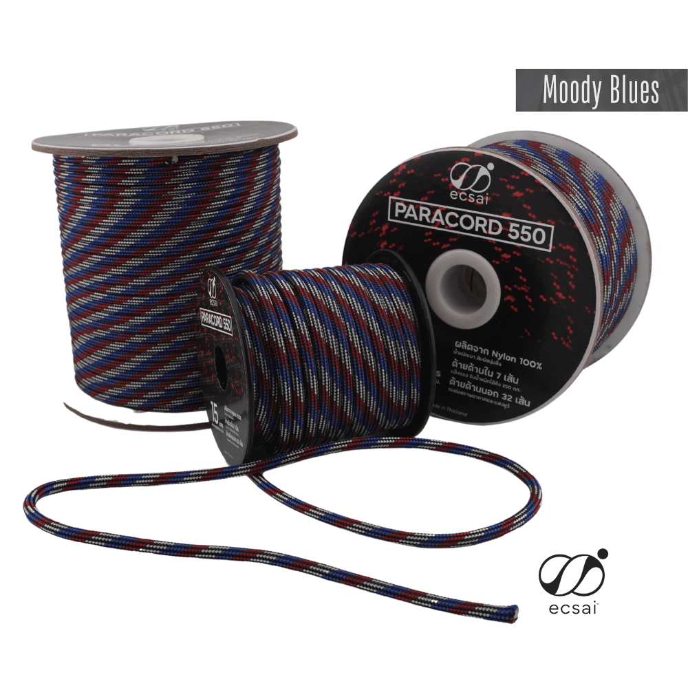 เชือกพาราคอด 550 ECSAI ขนาด 4 มม. ยาว 15 ม. สี MOODY BLUES