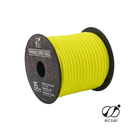 เชือกพาราคอด 550 ECSAI ขนาด 4 มม. ยาว 15 ม. สีเหลือง_1