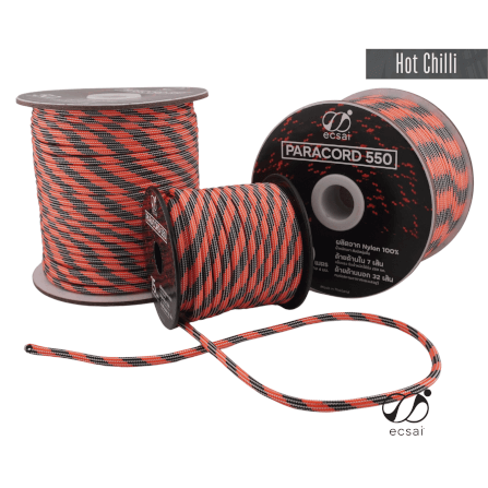 เชือกพาราคอด 550 ECSAI ขนาด 4 มม. ยาว 15 ม. สี HOT CHILLI_1