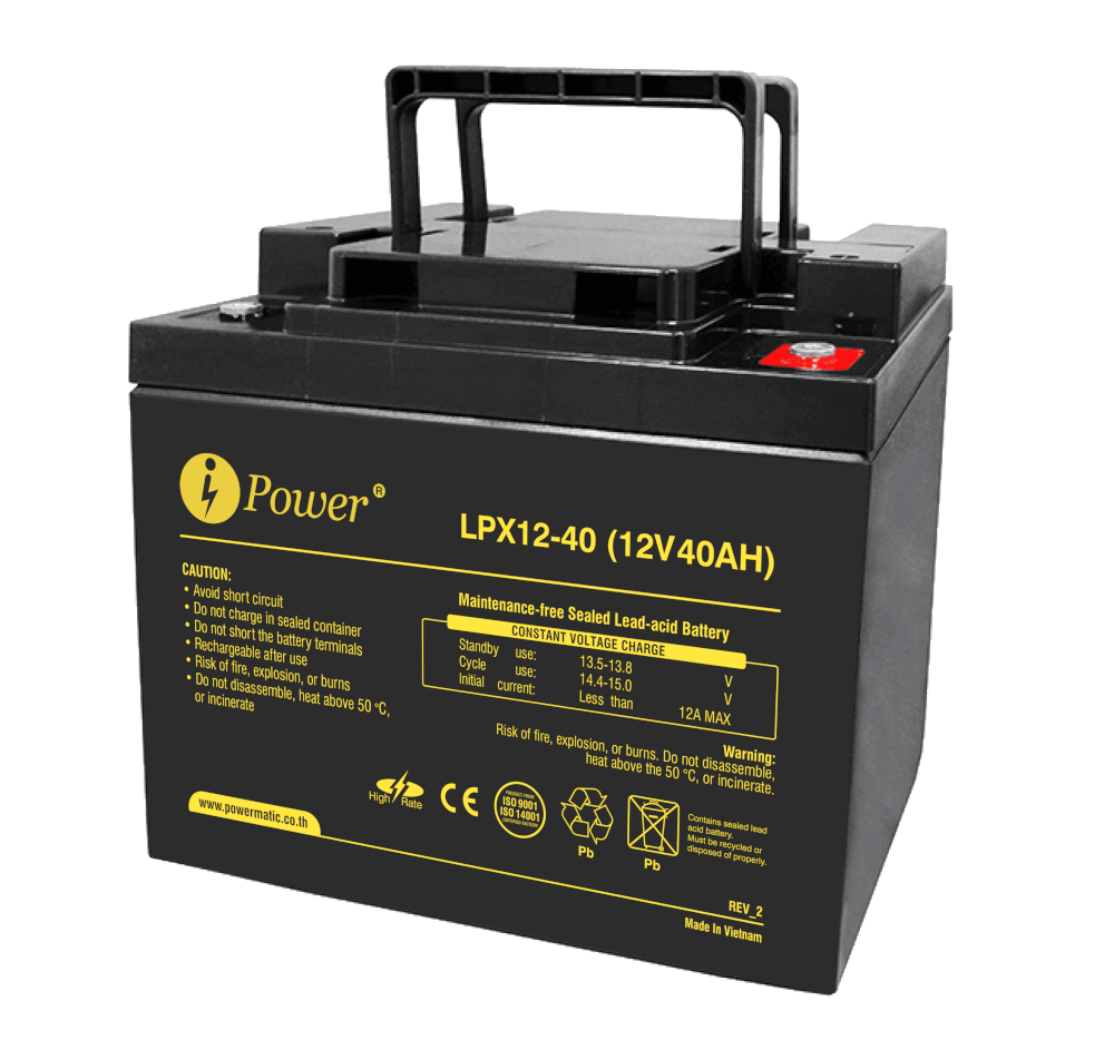 แบตเตอรี่แห้ง IPOWER LPX12-40 (12V 40AH)_0