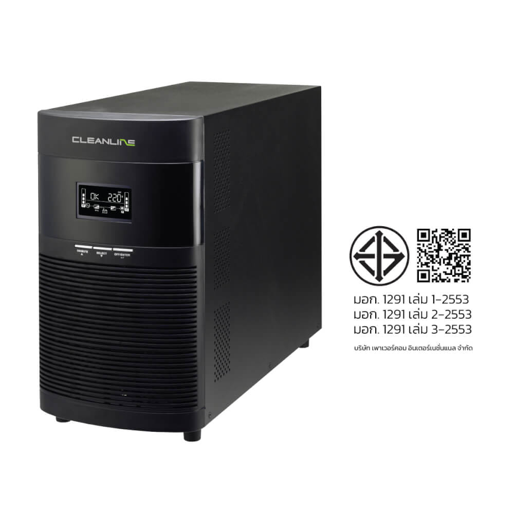 เครื่องสำรองไฟฟ้า CLEANLINE UPS รุ่น T-2000 2000VA/2000W TOWER TYPE_4