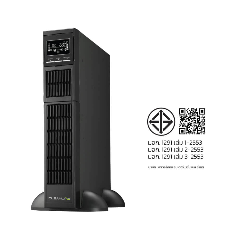 เครื่องสำรองไฟฟ้า CLEANLINE UPS รุ่น TR-1000 1000VA/1000W RACKMOUNT TYPE_4