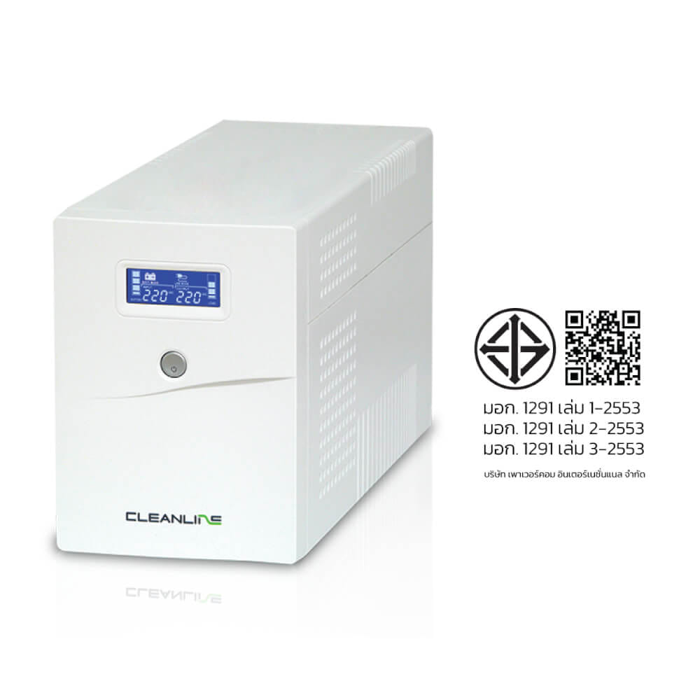 เครื่องสำรองไฟฟ้า CLEANLINE UPS รุ่น D-1500K 1500VA/900W_7
