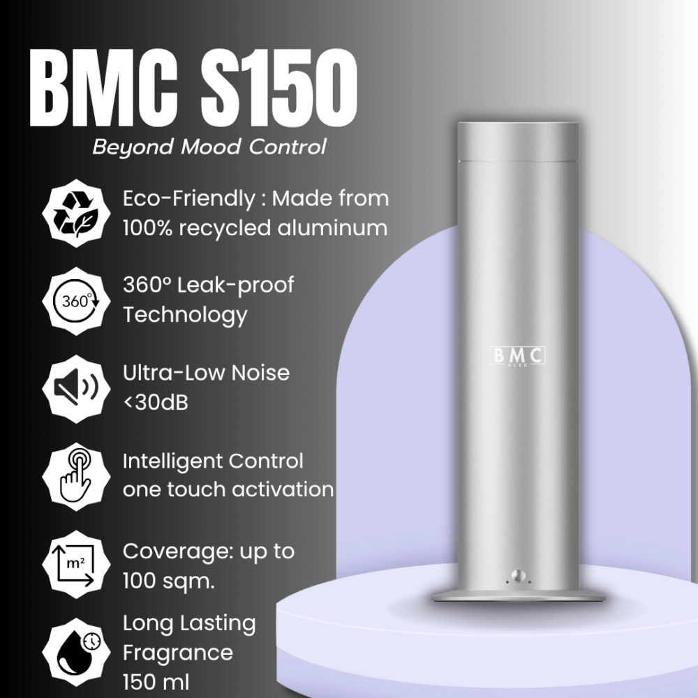 เครื่องพ่นน้ำหอม BMC SCENT รุ่น S150 สีเงิน_2