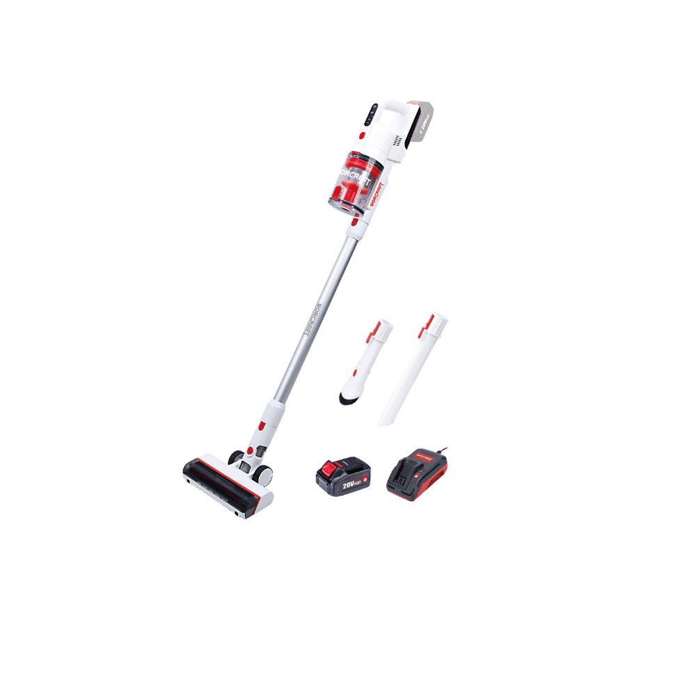เครื่องดูดฝุ่นไร้สายแบบด้าม WORCRAFT รุ่น CPVC-S20LIBM (พร้อมแบตเตอรี่และแท่นชาร์จ)