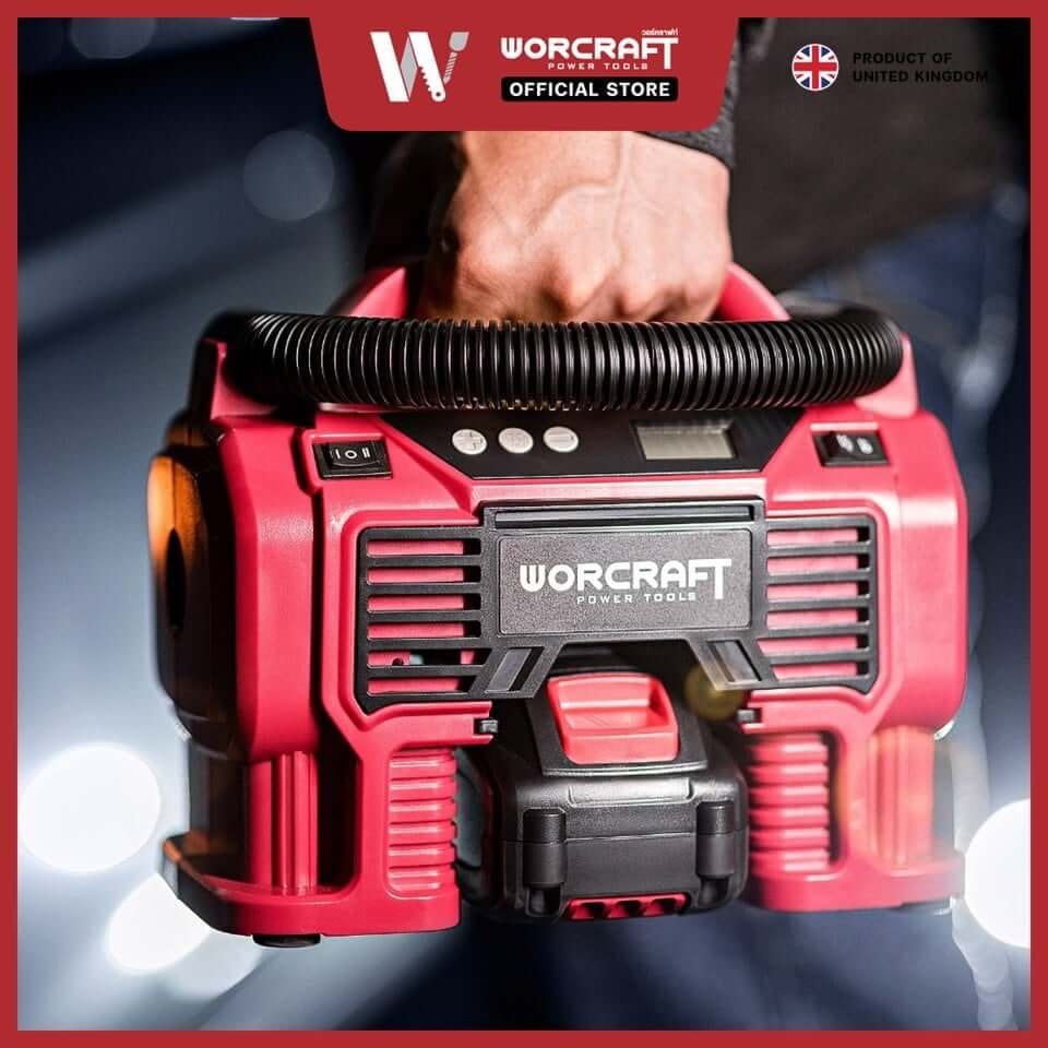 เครื่องสูบลมไร้สาย WORCRAFT รุ่น CAC-S20LIA 20 โวลต์ (พร้อมแบตเตอรี่และแท่นชาร์จ)_1