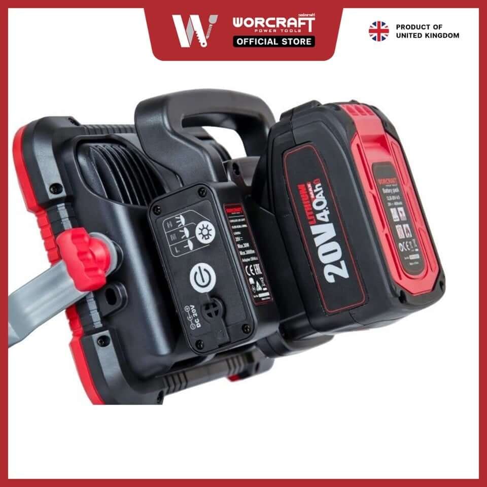 สปอตไลท์ภายนอก LED WORCRAFT รุ่น CLED-S20LI-30WA 30 วัตต์ DAYLIGHT (พร้อมแบตเตอรี่และแท่นชาร์จ)_2