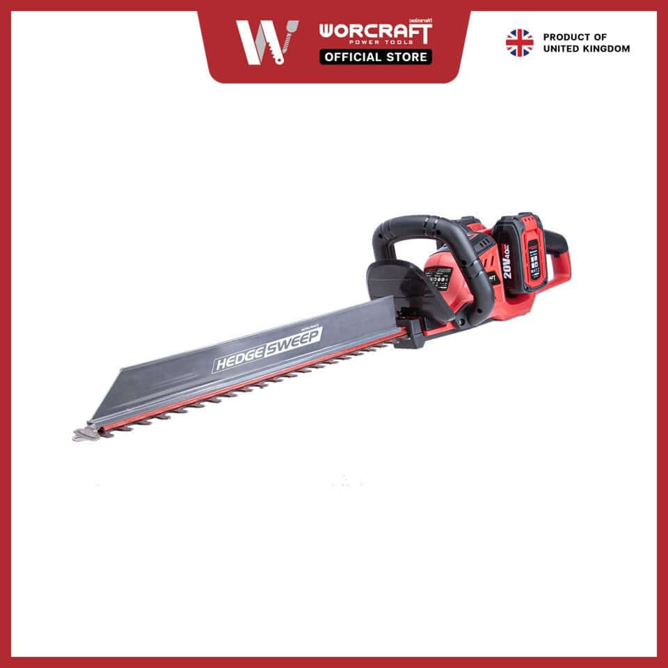 เครื่องตัดแต่งพุ่มไม้ไร้สาย WORCRAFT รุ่น CHT-S40LIB 40 โวลต์ (พร้อมแบตเตอรี่และแท่นชาร์จ)_2