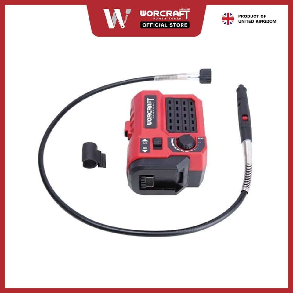 เครื่องเจียร์ไร้สาย WORCRAFT รุ่น CEMG-S20LI ขนาดเล็ก แบบสายอ่อน 20V (พร้อมแบตเตอรี่และแท่นชาร์จ)_3