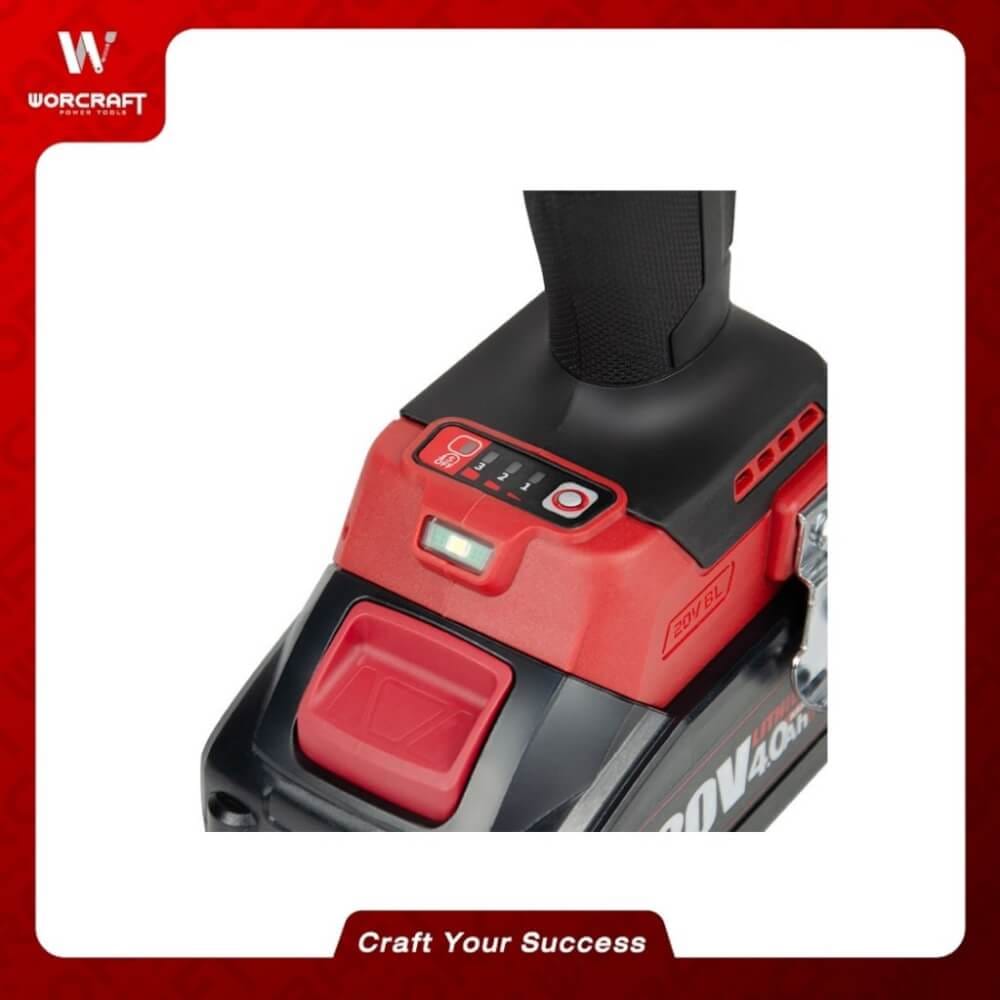 บล็อกกระแทกไร้สาย 850 นิวตัน (พร้อมแบตเตอรี่และแท่นชาร์จ) WORCRAFT รุ่น XCUBE006_3