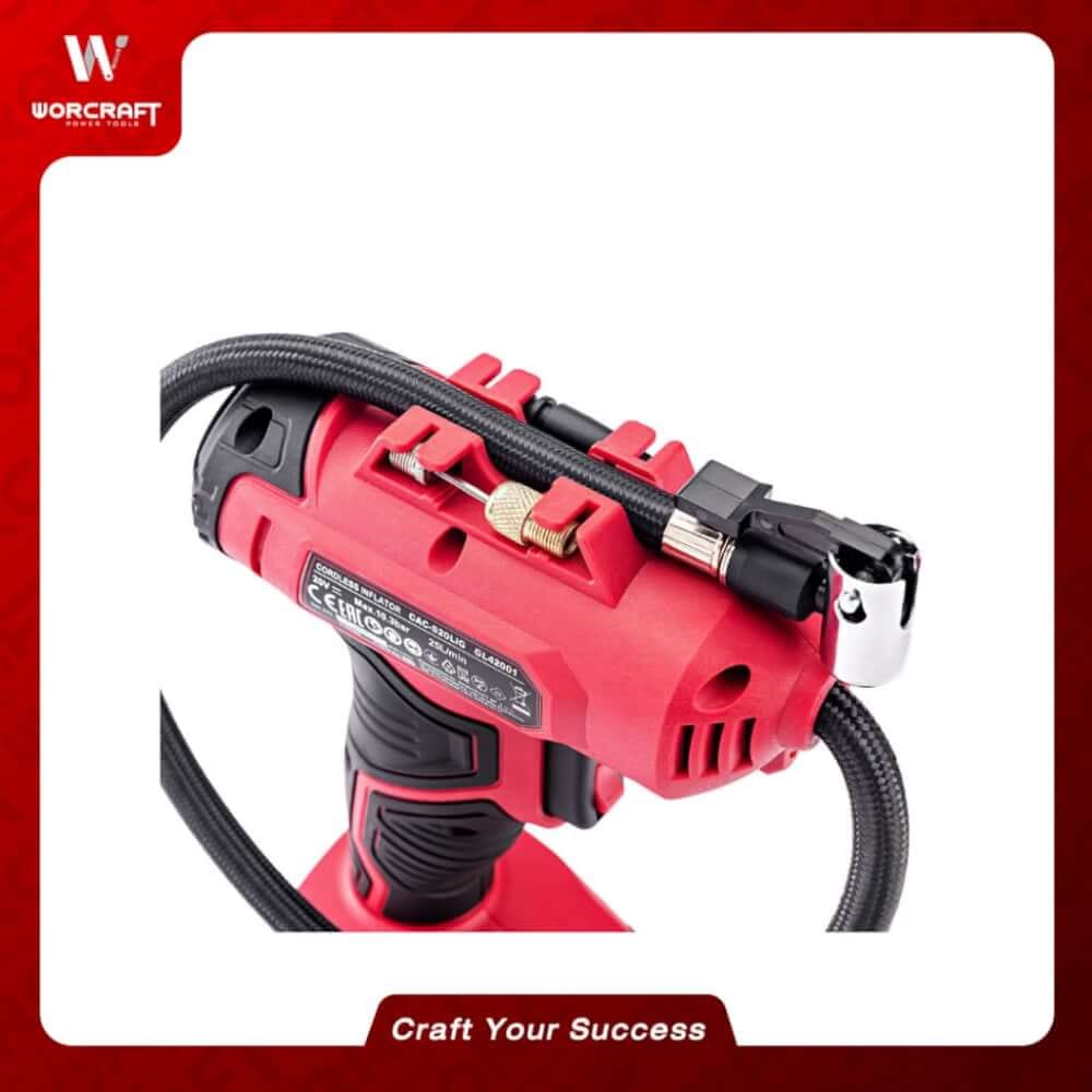 เครื่องสูบลมไร้สาย WORCRAFT รุ่น CAC-S20LIG 20 โวลต์ (พร้อมแบตเตอรี่และแท่นชาร์จ)_3