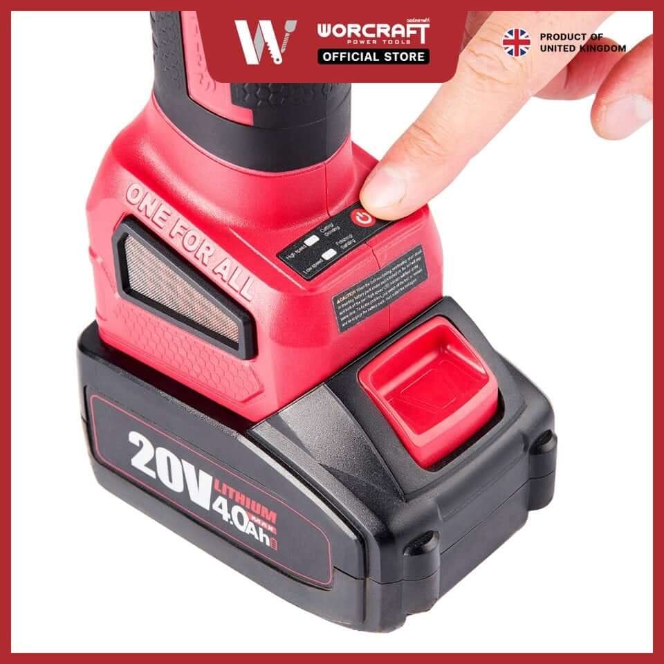 เครื่องเจียรไร้สาย WORCRAFT รุ่น CAG-S20LIBH-100 (พร้อมแบตเตอรี่และแท่นชาร์จ)_4