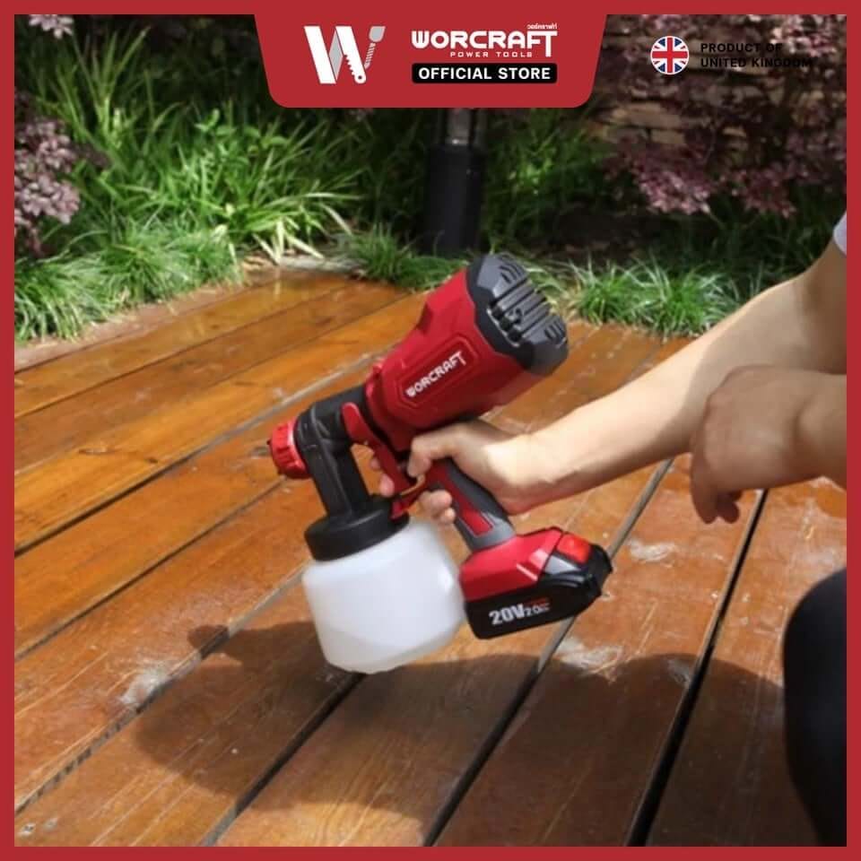 เครื่องพ่นสีไร้สาย WORCRAFT รุ่น CSG-S20LIA (พร้อมแบตเตอรี่และแท่นชาร์จ)_4