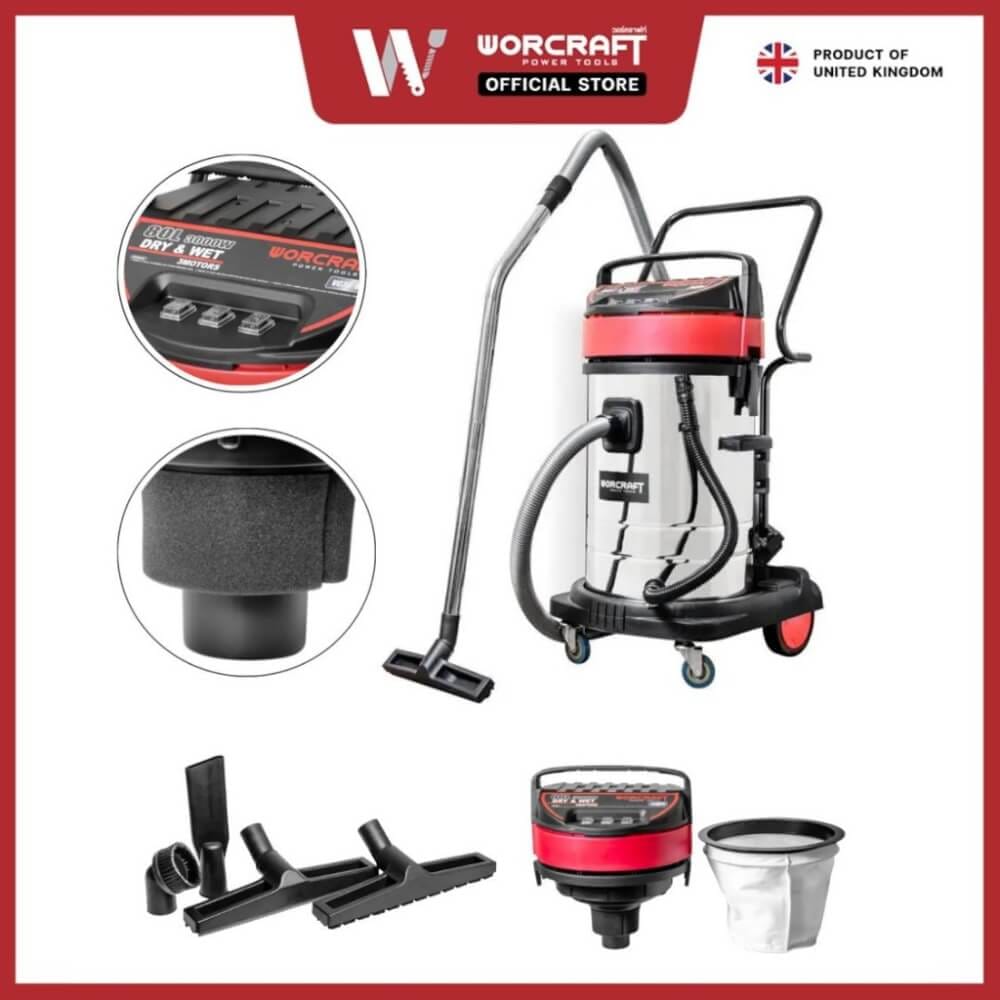 เครื่องดูดฝุ่นและดูดน้ำ WORCRAFT รุ่น VC30-80_4