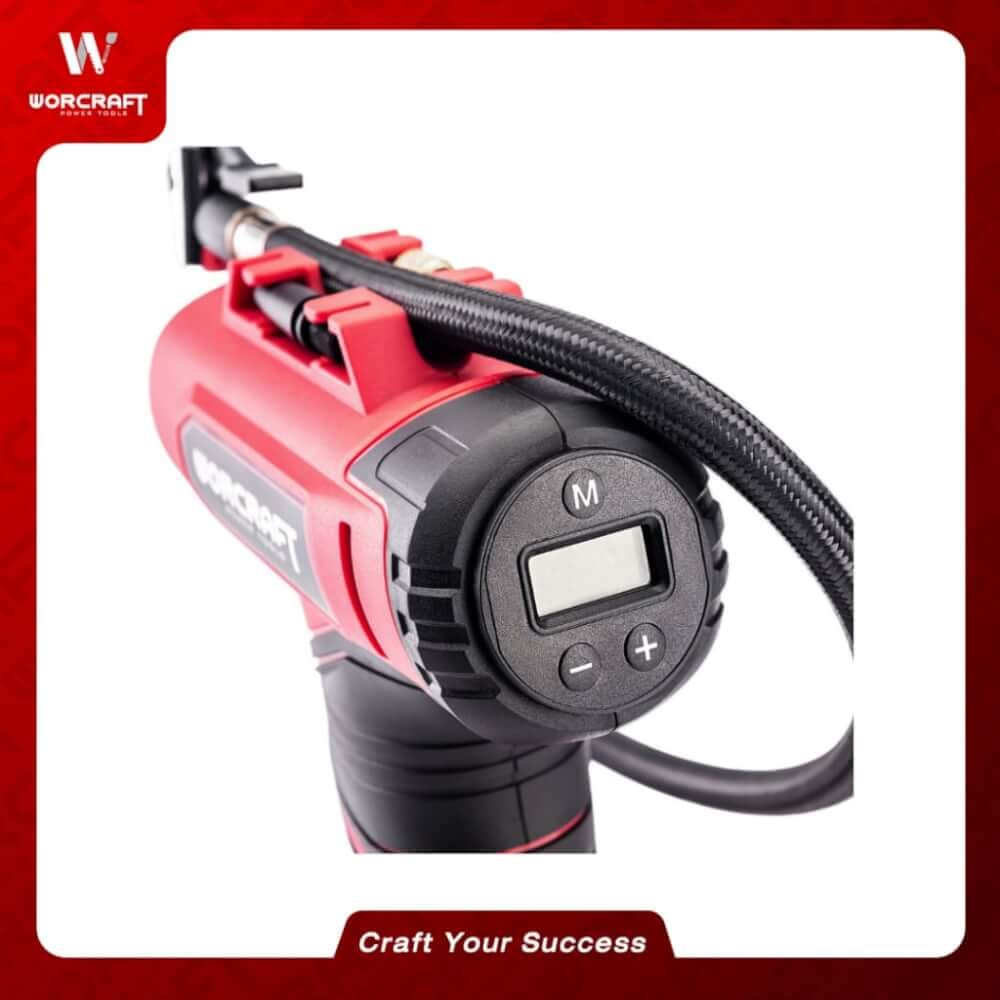 เครื่องสูบลมไร้สาย WORCRAFT รุ่น CAC-S20LIG 20 โวลต์ (พร้อมแบตเตอรี่และแท่นชาร์จ)_5