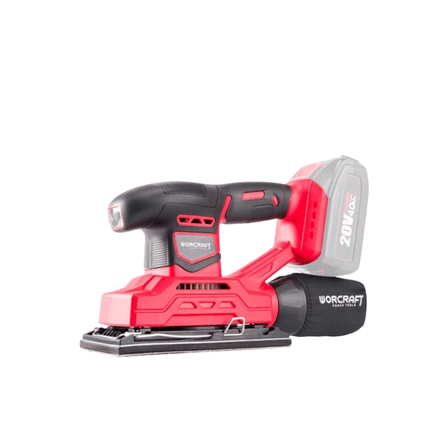 เครื่องขัดกระดาษทรายไร้สาย WORCRAFT รุ่น CFS-S20LI (พร้อมแบตเตอรี่และแท่นชาร์จ)_0