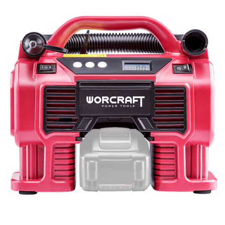 เครื่องสูบลมไร้สาย WORCRAFT รุ่น CAC-S20LIA 20 โวลต์ (พร้อมแบตเตอรี่และแท่นชาร์จ)_0