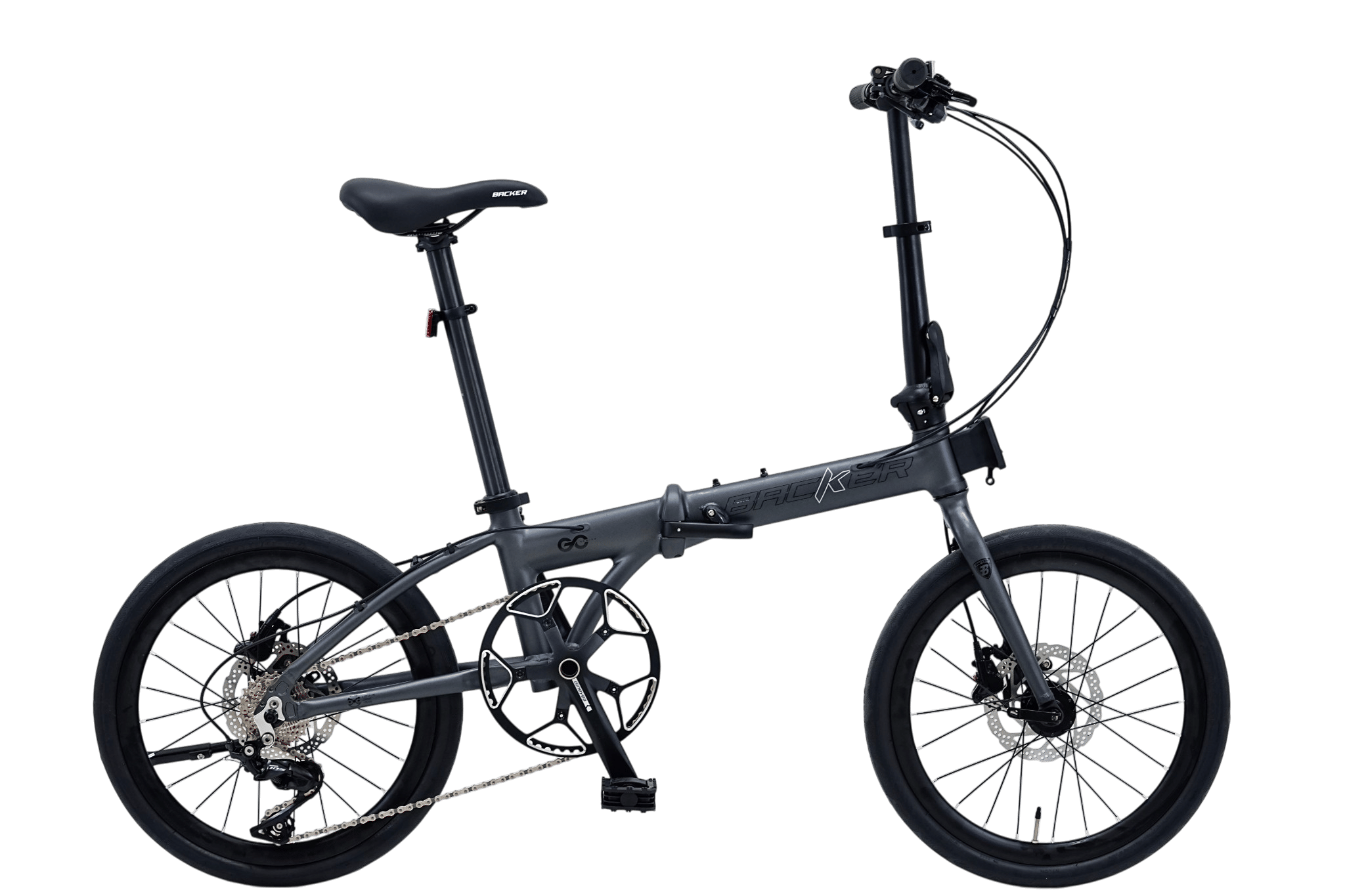 จักรยานพับได้ BACKER GO วงล้อ 20 สี DARK GREY