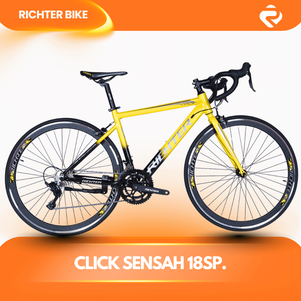 จักรยานเสือหมอบ RICHTER CLICK ขนาดวงล้อ 700C ไซส์ 46 สีเหลือง_1
