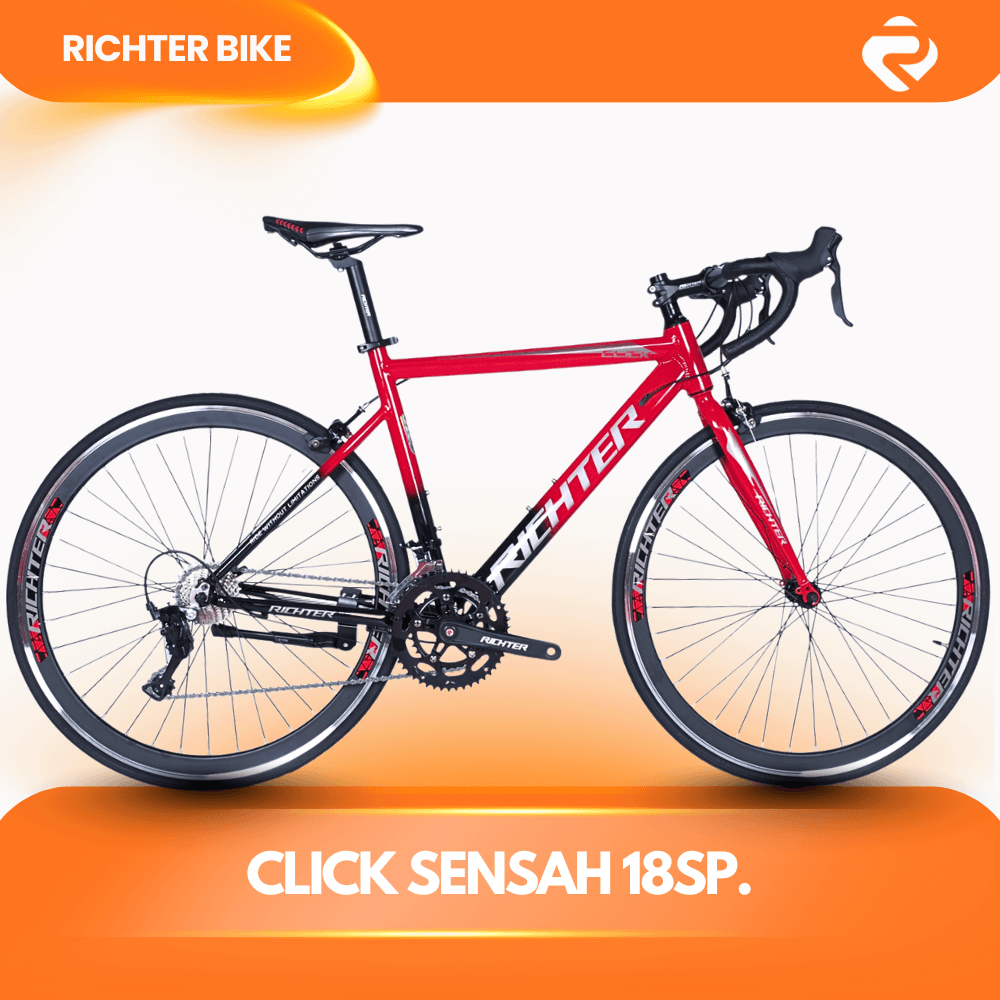 จักรยานเสือหมอบ RICHTER CLICK ขนาดวงล้อ 700C ไซส์ 46 สีเเดง_1