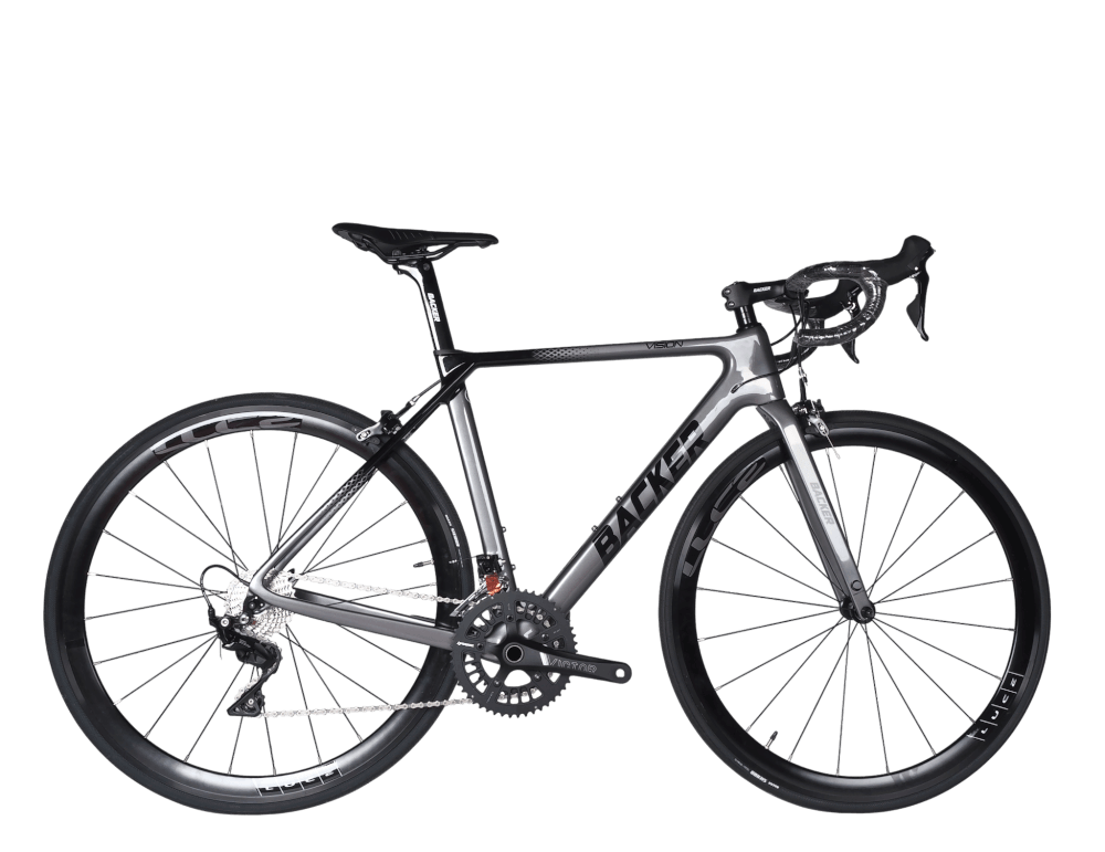 จักรยานเสือหมอบ Backer รุ่น Vision ชุดขับ Shimano 105 22sp. ไซส์ 52 สีเทาดำ_0