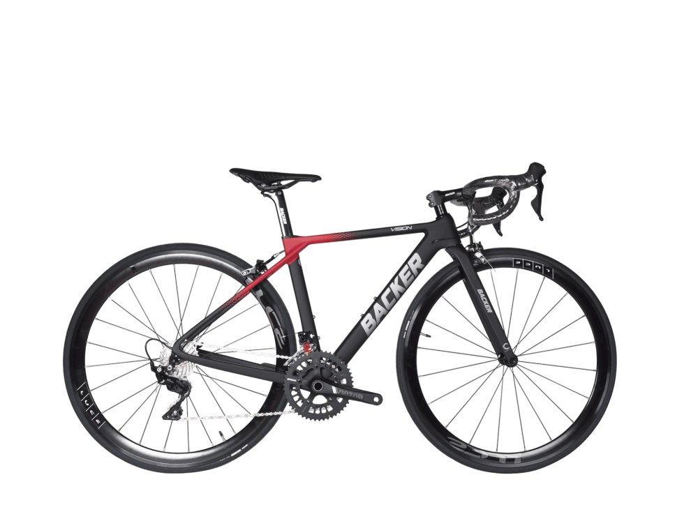 จักรยานเสือหมอบ Backer รุ่น Vision ชุดขับ Shimano 105 22sp. ไซส์ 50 สีดำแดง_0