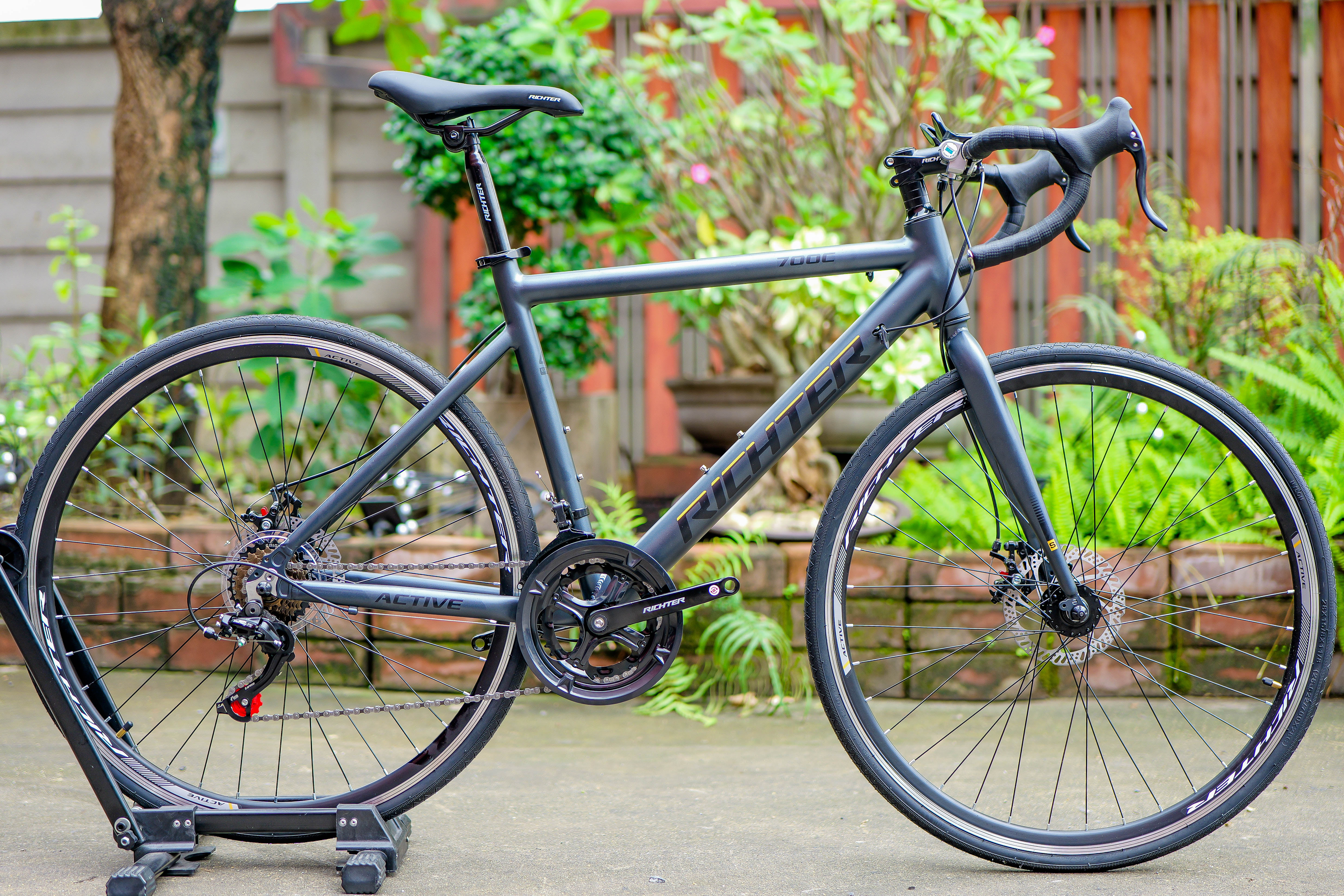 จักรยานเสือหมอบ RICHTER ACTIVE ขนาดวงล้อ 700C ไซส์ 48 สีเทา_2
